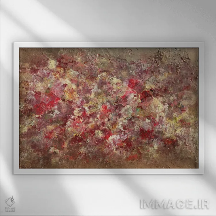 تابلو چشمانت را ببند و شقایقها را بو کن اثر دوناتلا مارائونی - نمای قابدار سفید