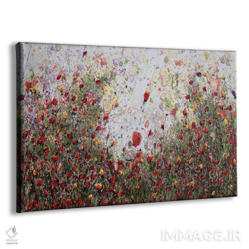 تابلو شقایقها و دوستان نه اثر دوناتلا مارائونی - نمای پرسپکتیو محصول