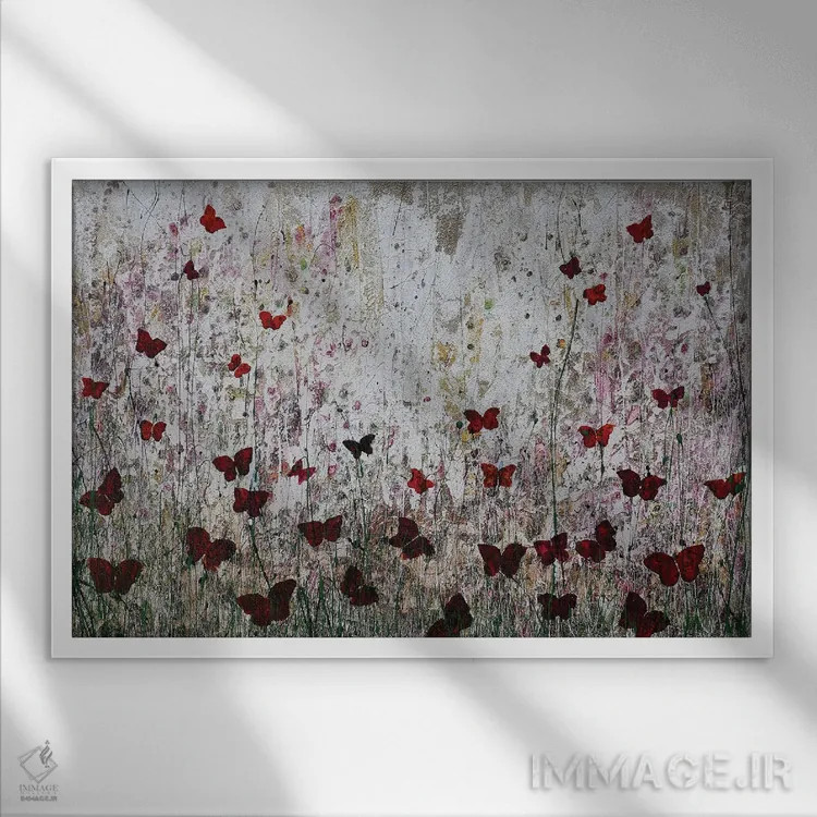 تابلو به من یاد بده چگونه پرواز کنم اثر دوناتلا مارائونی - نمای قابدار سفید