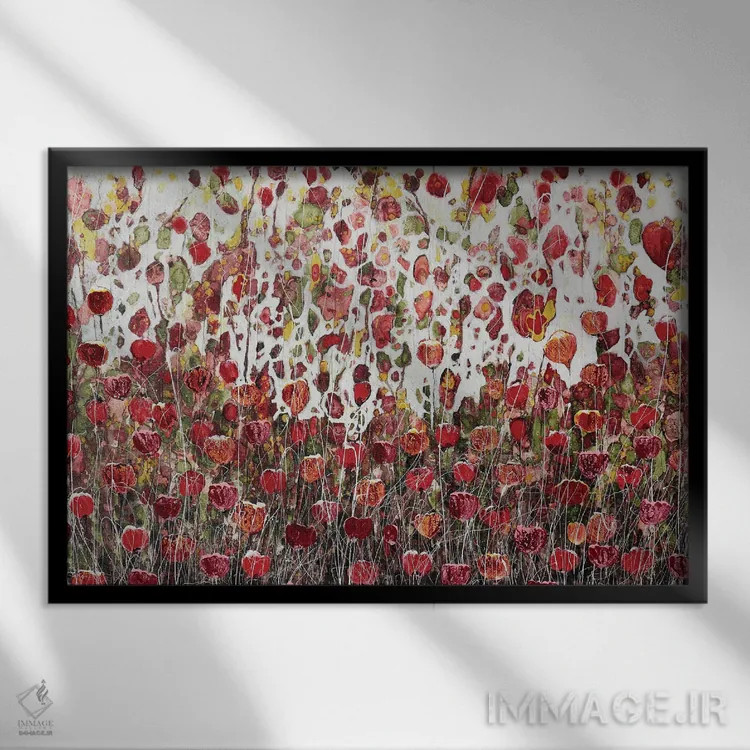 تابلو پاییز در راه است اثر دوناتلا مارائونی - نمای قابدار مشکی