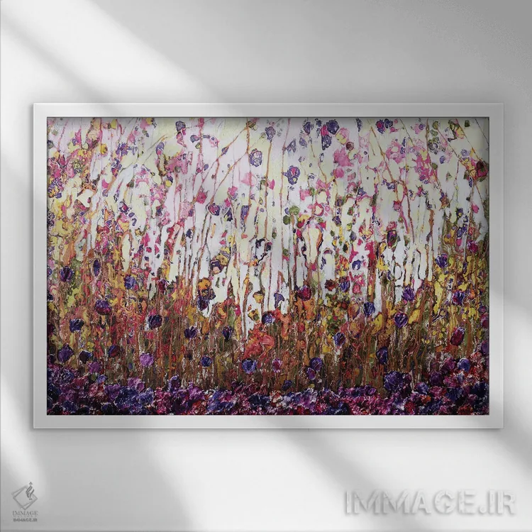 تابلو پاییز در راه است ۲ اثر دوناتلا مارائونی - نمای قابدار سفید