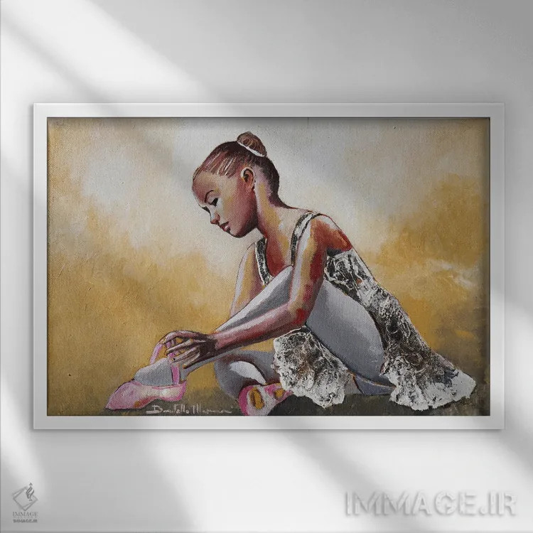 تابلو لحظهها اثر دوناتلا مارائونی - نمای قابدار سفید