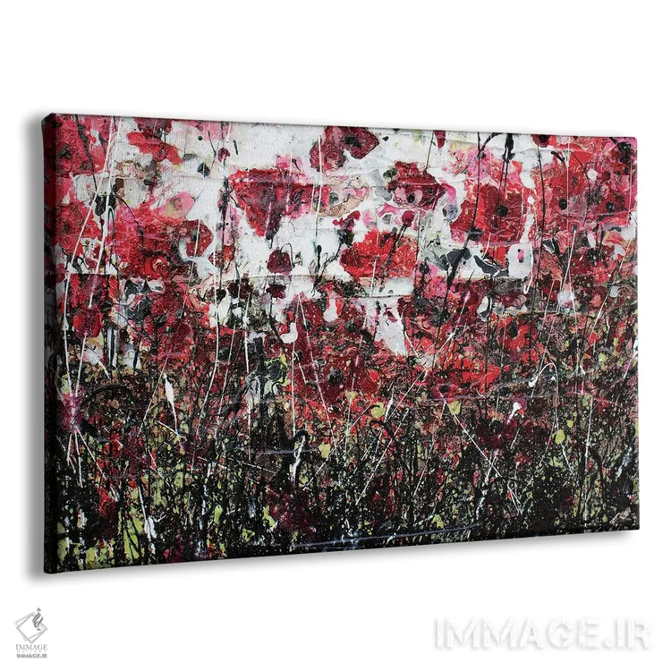 تابلو شقایقهای سیاه و عشق اثر دوناتلا مارائونی - نمای پرسپکتیو محصول