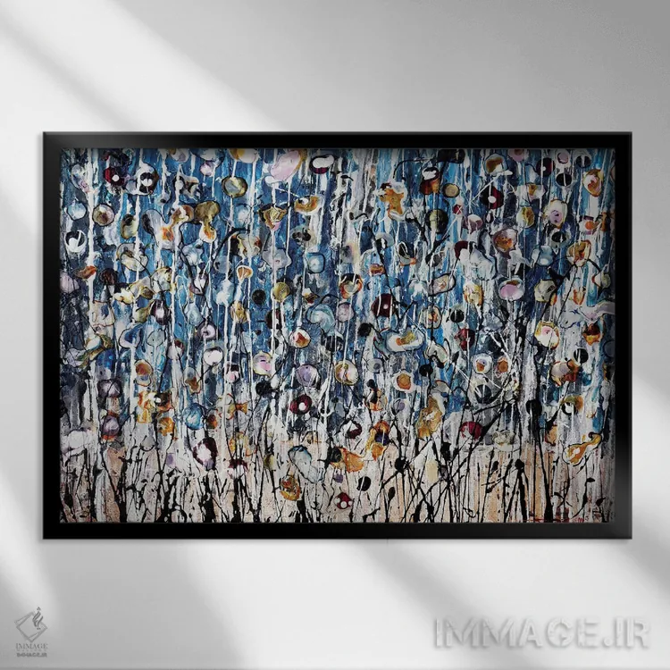 تابلو مسئلهٔ احساسات (ایتالیایی) اثر دوناتلا مارائونی - نمای قابدار مشکی