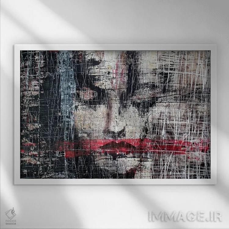 تابلو قفس ۲ اثر دوناتلا مارائونی - نمای قابدار سفید