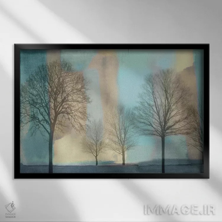 تابلو صبح مهآلود I اثر کریس دونوان - نمای قابدار مشکی