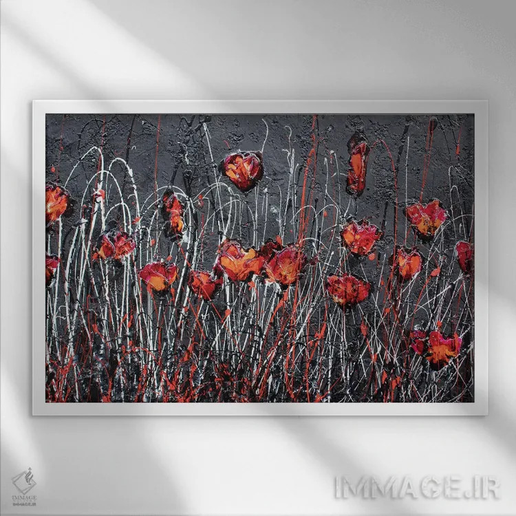 تابلو مهمانی پیژامهای اثر دوناتلا مارائونی - نمای قابدار سفید