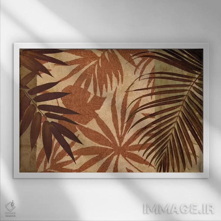 تابلو گنج نخل اثر کریس دونوان - نمای قابدار سفید