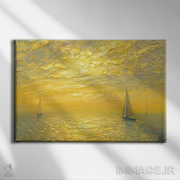 تابلو دریا L اثر دمیتری اولین - نمای روبهرو روی دیوار