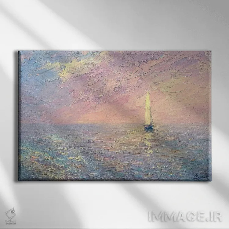 تابلو دریا XLVII اثر دمیتری اولین - نمای روبهرو روی دیوار