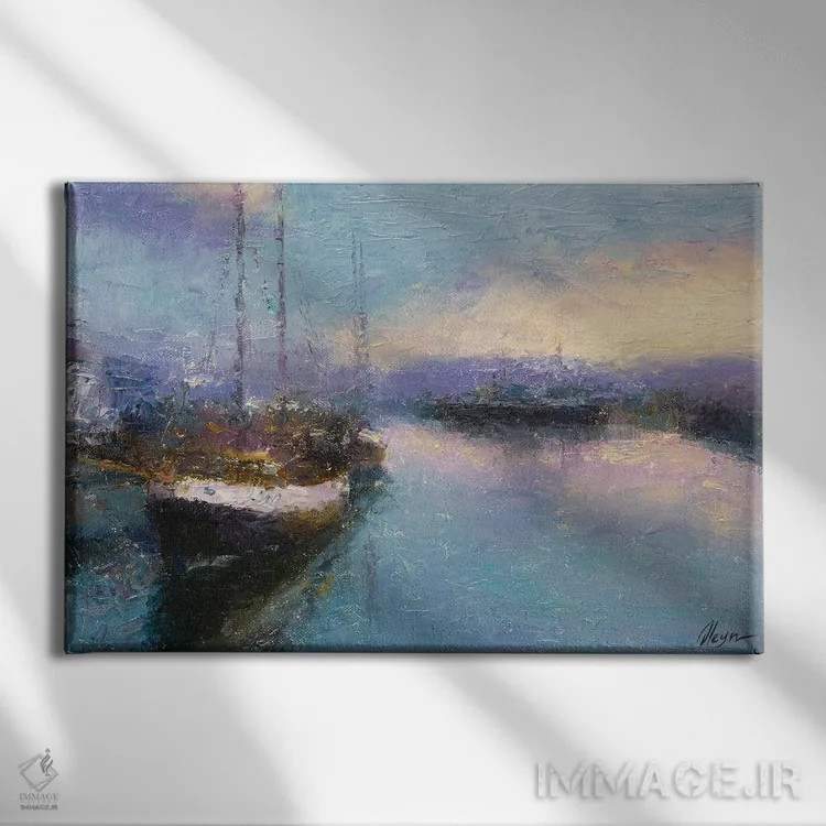 تابلو غروب XVI اثر دمیتری اولین - نمای روبهرو روی دیوار