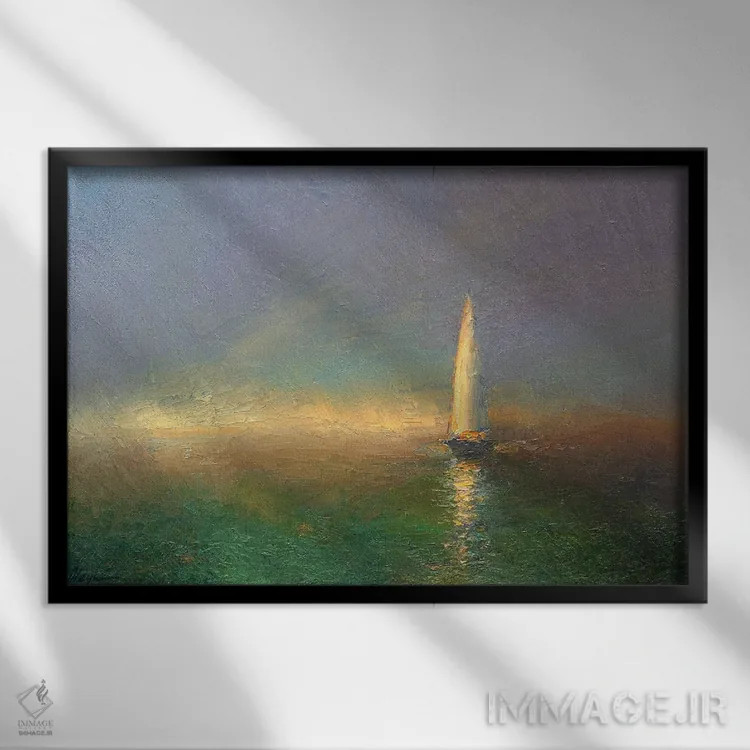 تابلو افق نو اثر دمیتری اولین - نمای قابدار مشکی