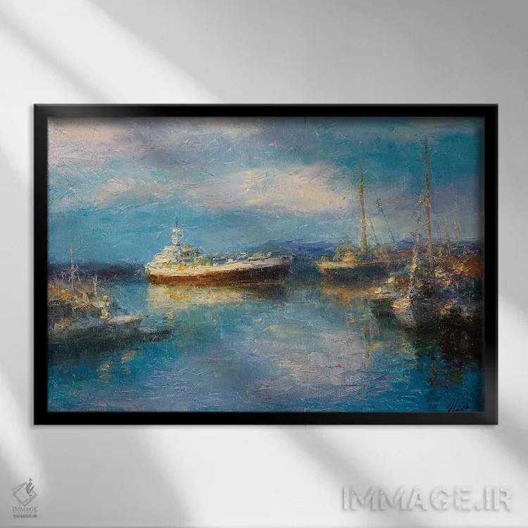 تابلو عصر پنجم اثر دمیتری اولین - نمای قابدار مشکی