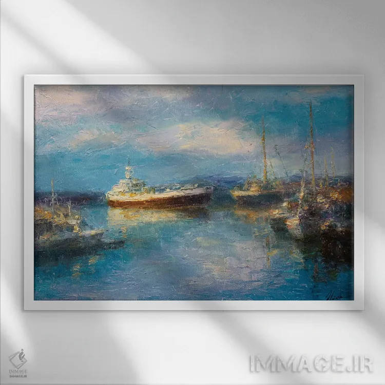 تابلو عصر پنجم اثر دمیتری اولین - نمای قابدار سفید