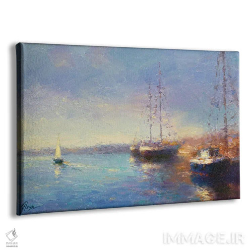 تابلو دریای عصر اول اثر دمیتری اولین - نمای پرسپکتیو محصول