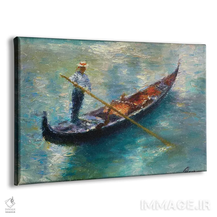 تابلو گوندولا (قایق ایتالیایی) اثر دمیتری اولین - نمای پرسپکتیو محصول