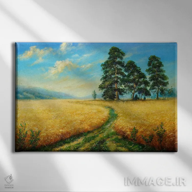 تابلو جاده تابستانی اثر دمیتری اولین - نمای روبهرو روی دیوار