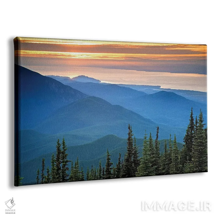 تابلو منظره ساحلی در غروب، پارک ملی المپیک، واشینگتن، آمریکا اثر دان پاولسون - نمای پرسپکتیو محصول