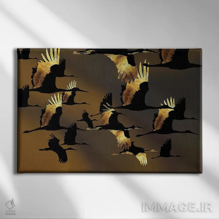 تابلو تغییر در هوا احساس میشود اثر دافنه هوراِو - نمای روبهرو روی دیوار