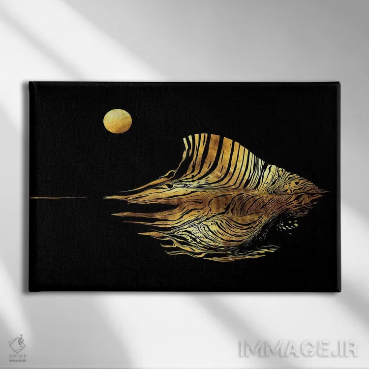 تابلو هایکوی شماره ۱۰ اثر دافنه هوراِو - نمای روبهرو روی دیوار