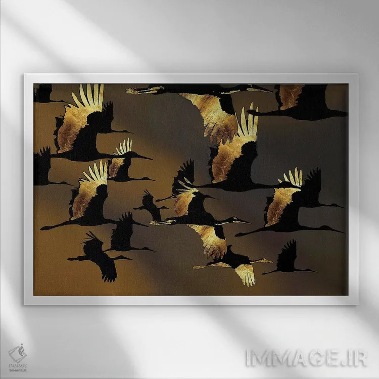 تابلو تغییر در هوا احساس میشود اثر دافنه هوراِو - نمای قابدار سفید