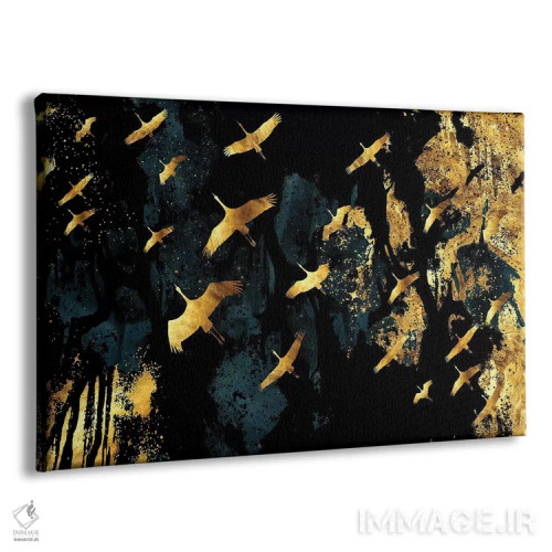 تابلو عبورهای جادویی بر فراز ورطه جنگلی اثر دافنه هوراِو - نمای پرسپکتیو محصول