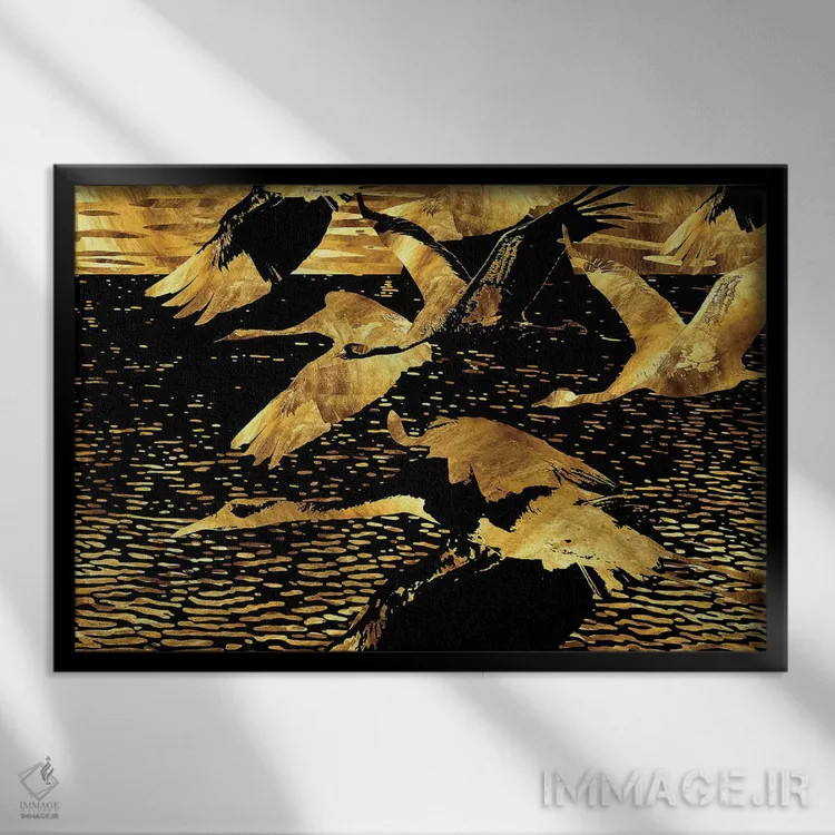 تابلو اشتیاق در حرکت اثر دافنه هوراِو - نمای قابدار مشکی