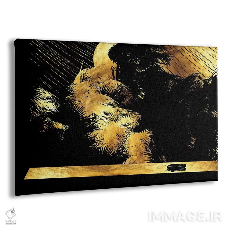 تابلو شب بارانی استوایی با یک پر اثر دافنه هوراِو - نمای پرسپکتیو محصول
