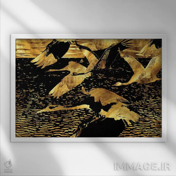 تابلو اشتیاق در حرکت اثر دافنه هوراِو - نمای قابدار سفید