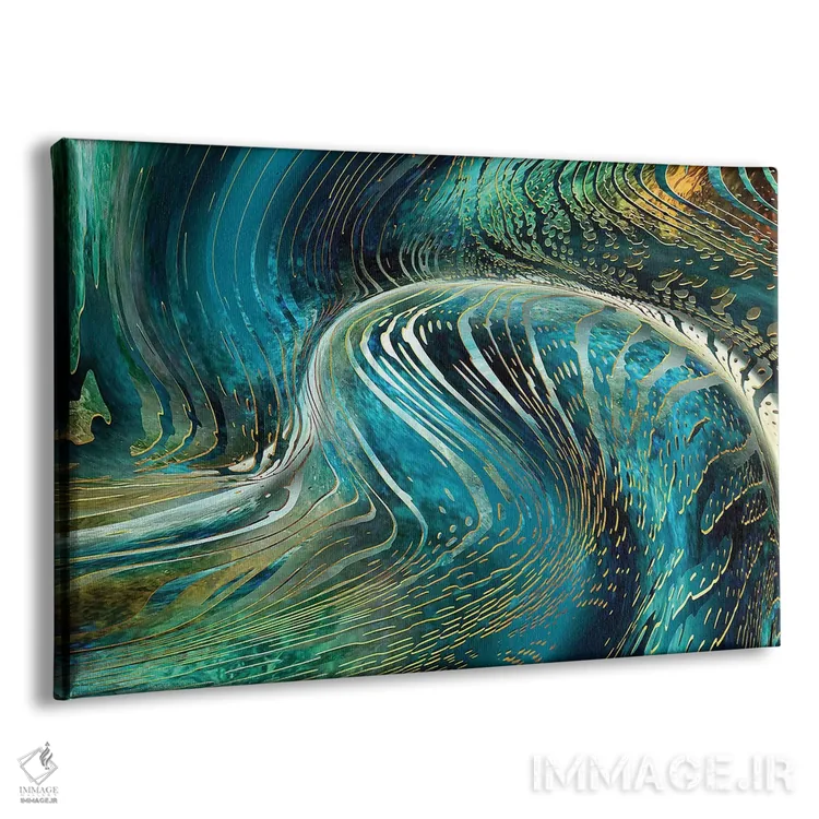 تابلو موج زیر آب اثر دافنه هوراِو - نمای پرسپکتیو محصول