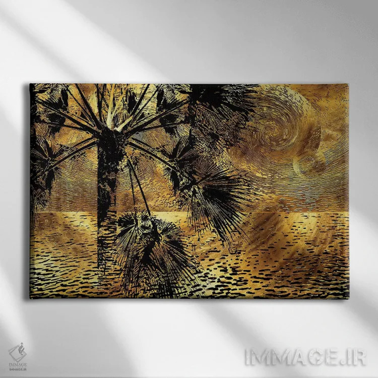 تابلو نوکتورن استوایی اثر دافنه هوراِو - نمای روبهرو روی دیوار