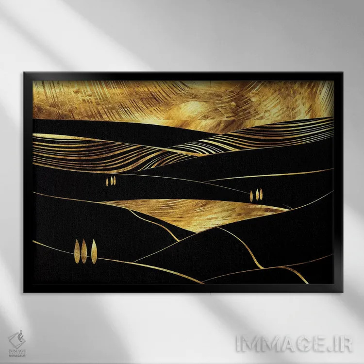 تابلو تو ایثاکای من بودهای (اشاره به جزیره یونانی) اثر دافنه هوراِو - نمای قابدار مشکی