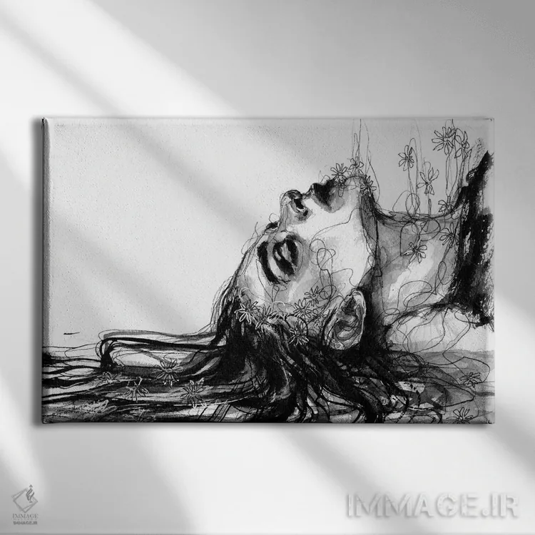 تابلو گام برداشتن اثر دوریانا پوپا - نمای روبهرو روی دیوار