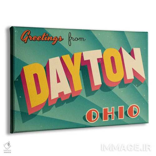 تابلو درود از دیتون اثر ریال کالاهان (نام کاربری/هنری) - نمای پرسپکتیو محصول