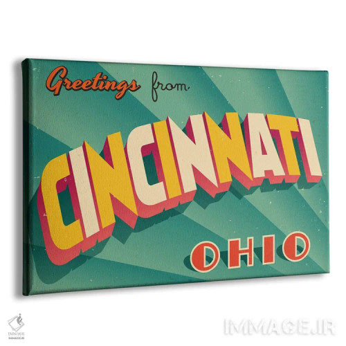 تابلو درود از سینسیناتی اثر ریال کالاهان (نام کاربری/هنری) - نمای پرسپکتیو محصول