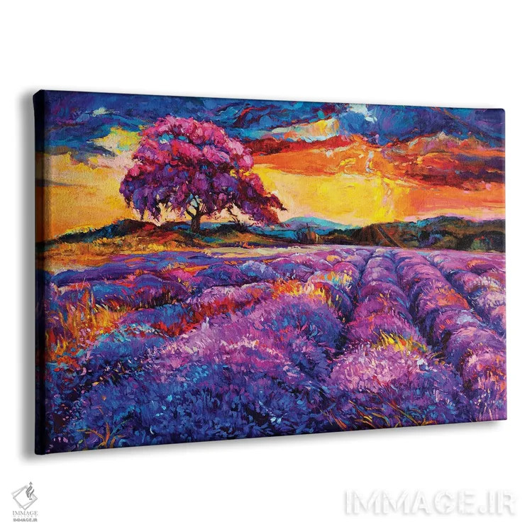 تابلو مزارع اسطوخودوس II اثر بوروجُینت - نمای پرسپکتیو محصول