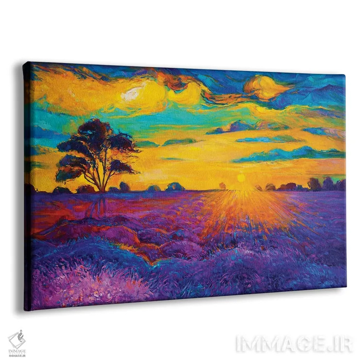 تابلو مزارع اسطوخودوس IV اثر بوروجُینت - نمای پرسپکتیو محصول