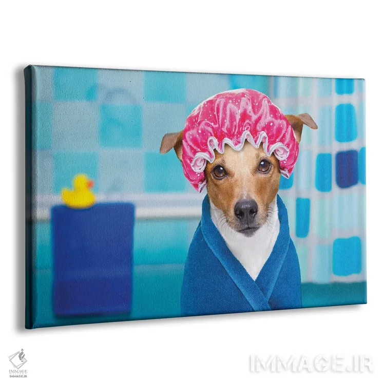 تابلو سگ در دوش یا اسپا اثر دَمِدیزو - نمای پرسپکتیو محصول