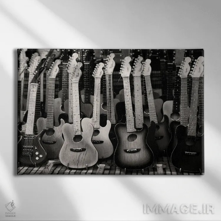 تابلو پسزمینهٔ موسیقی اثر داوینچیدیگ - نمای روبهرو روی دیوار