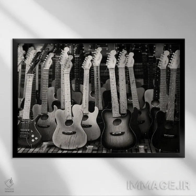 تابلو پسزمینهٔ موسیقی اثر داوینچیدیگ - نمای قابدار مشکی