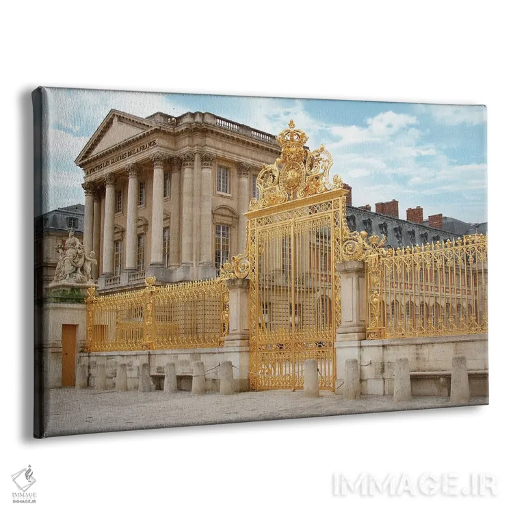 تابلو کاخ ورسای پاریس اثر آوتلاین۲۰۵ (نام کاربری/استودیو هنری) - نمای پرسپکتیو محصول