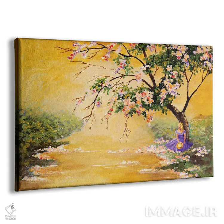 تابلو درخت گلدار اثر سانگبرد۸۳۹ - نمای پرسپکتیو محصول