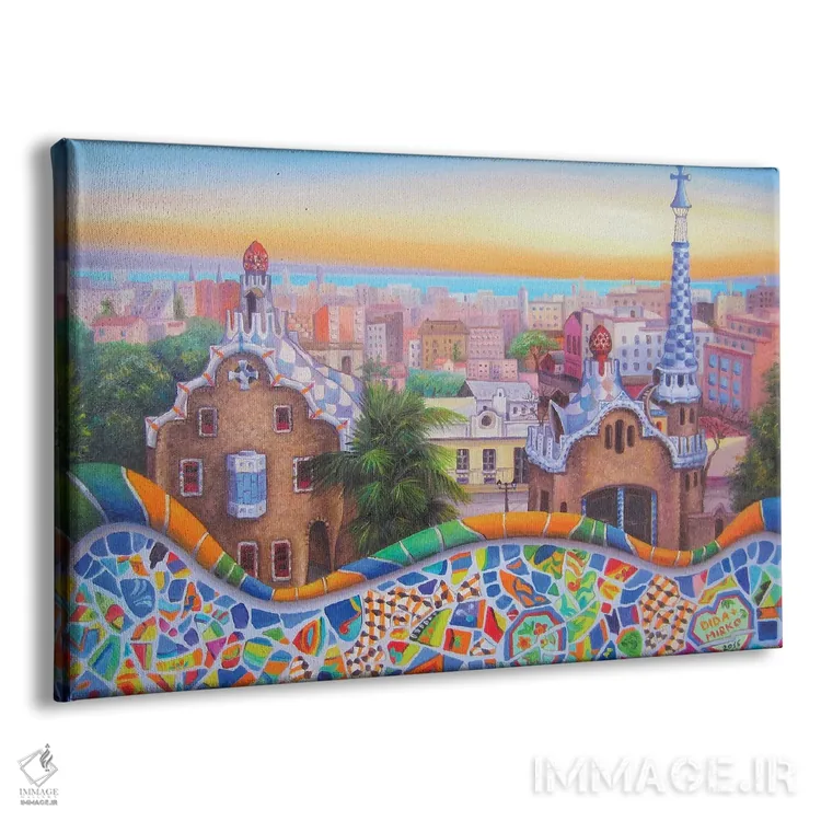 تابلو بارسلونا ۲ اثر میلنا۲۸۱۲۱۹۸۱ - نمای پرسپکتیو محصول