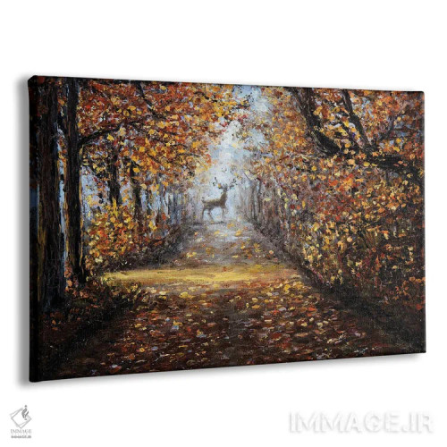 تابلو گوزن در پارک اثر بوروجُینت - نمای پرسپکتیو محصول