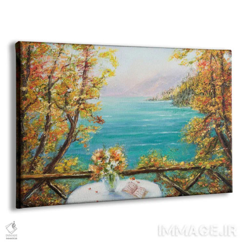 تابلو تراس و اقیانوس اثر بوروجُینت - نمای پرسپکتیو محصول