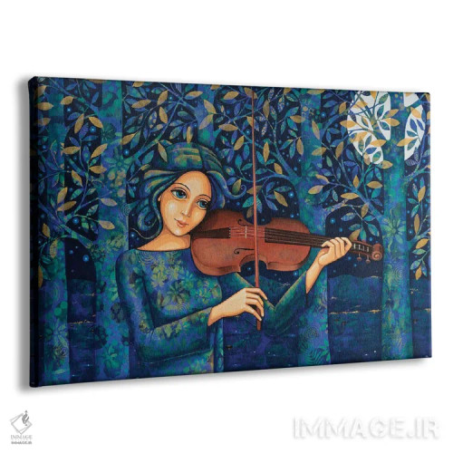 تابلو ویولن شب اثر دنیلا پرزیوزو اینوالر - نمای پرسپکتیو محصول