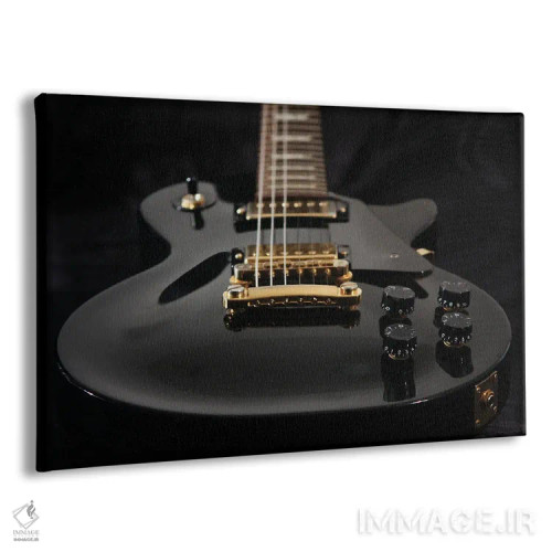 تابلو نمای نزدیک گیتار الکتریکی اثر استودیو jrp - نمای پرسپکتیو محصول