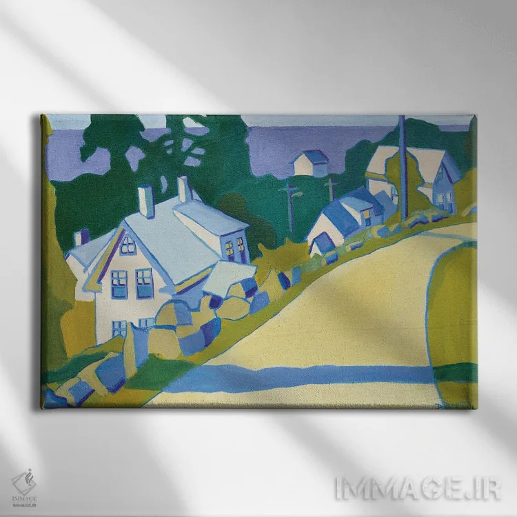 تابلو جاده به آنیسکوم اثر دبرا برتون رابینسون - نمای روبهرو روی دیوار