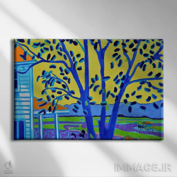 تابلو صبح بر رودخانه آنیسکوم اثر دبرا برتون رابینسون - نمای روبهرو روی دیوار