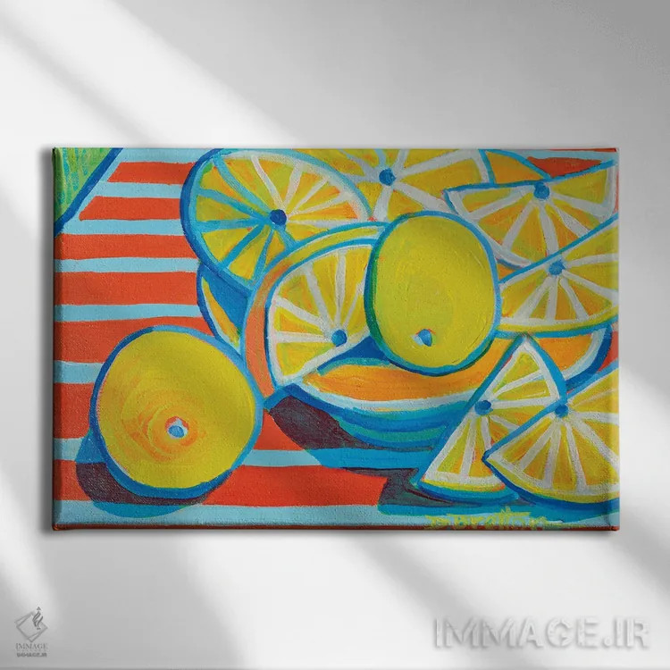 تابلو پوست لیمو (زست لیمو) اثر دبرا برتون رابینسون - نمای روبهرو روی دیوار